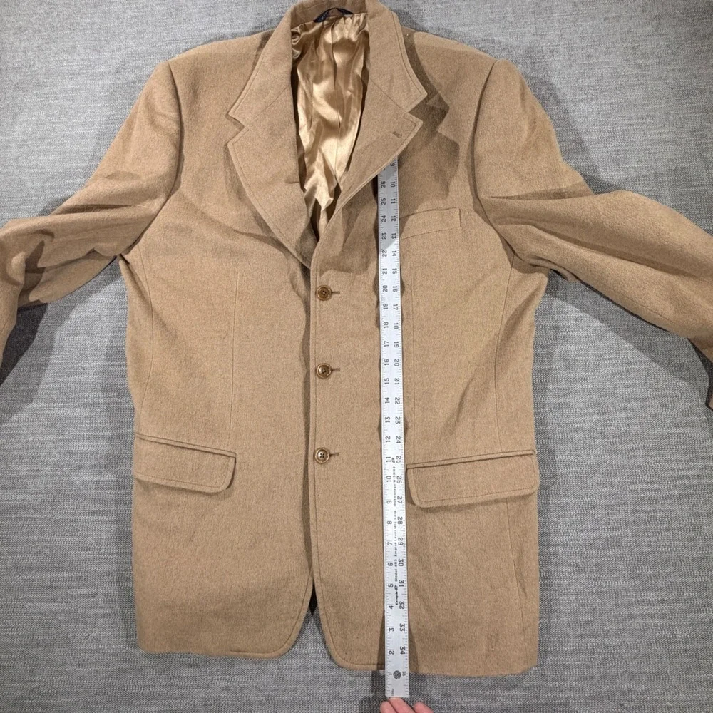 Made in Italy Blazer Mens 44 Camel Tan Excellent 100% Camel Hair Sport Coat‎